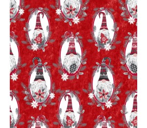 Baumwolle - Hanging with my gnomies rot